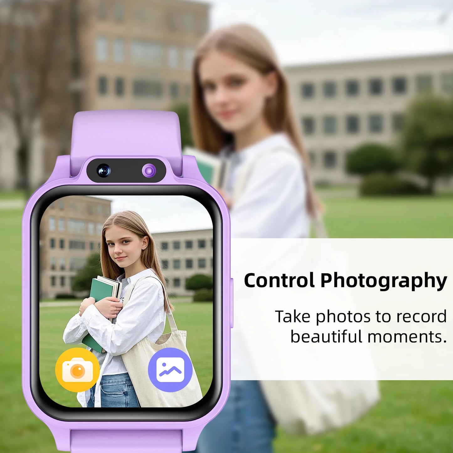 SIMSONLAB Kids Smartwatch With HD Camera Stopwatch And 18 Games