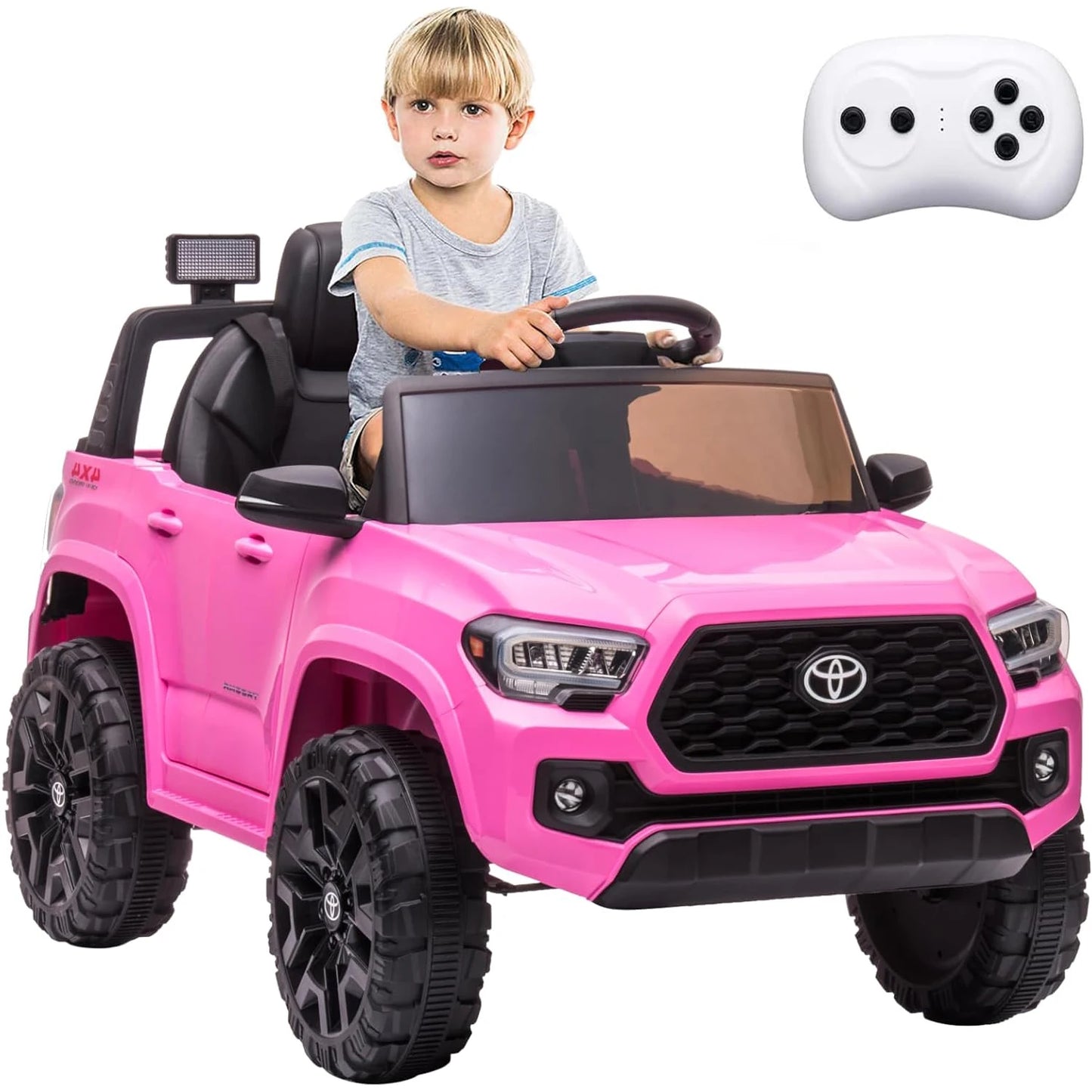 HiMISS 12V Kids Ride On Car With Remote And LEDHeadlights