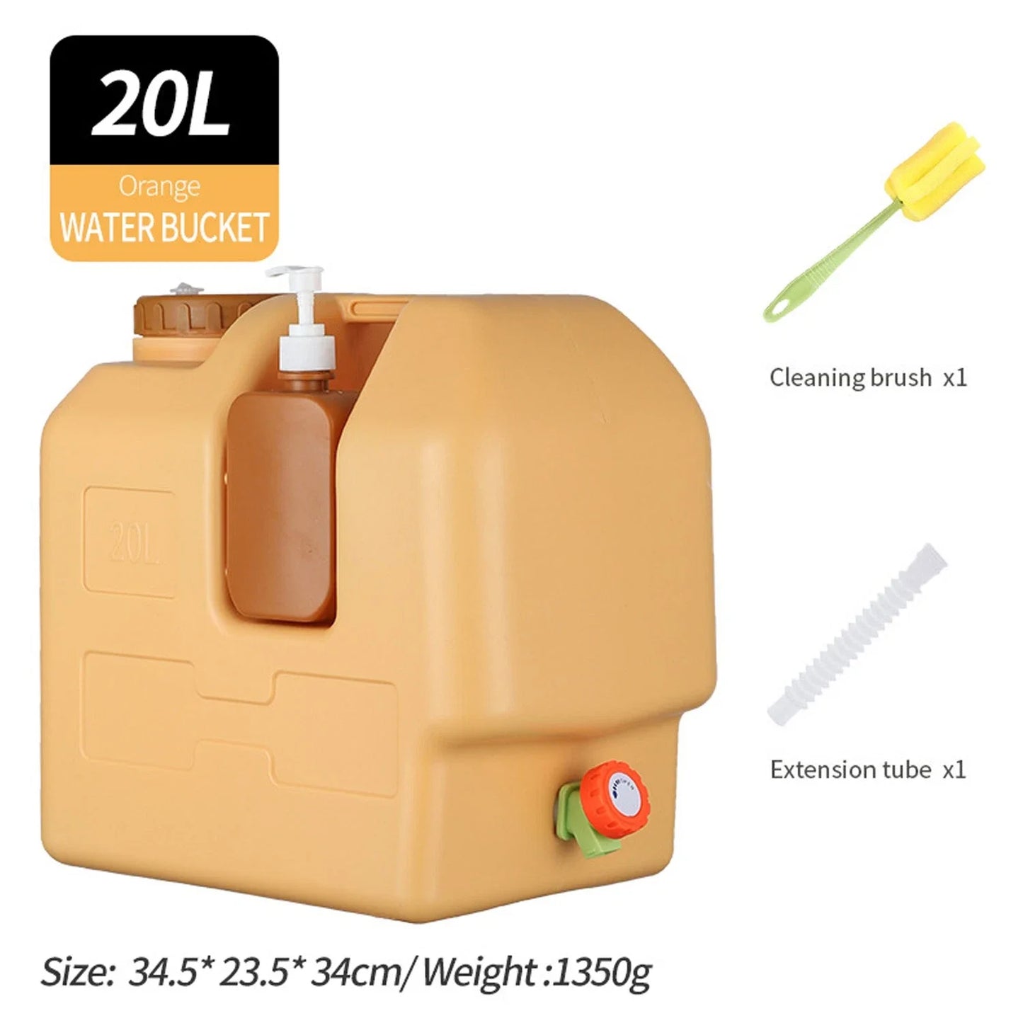 Emergency Large Capacity Water Bag With Spigot For Outdoor Use