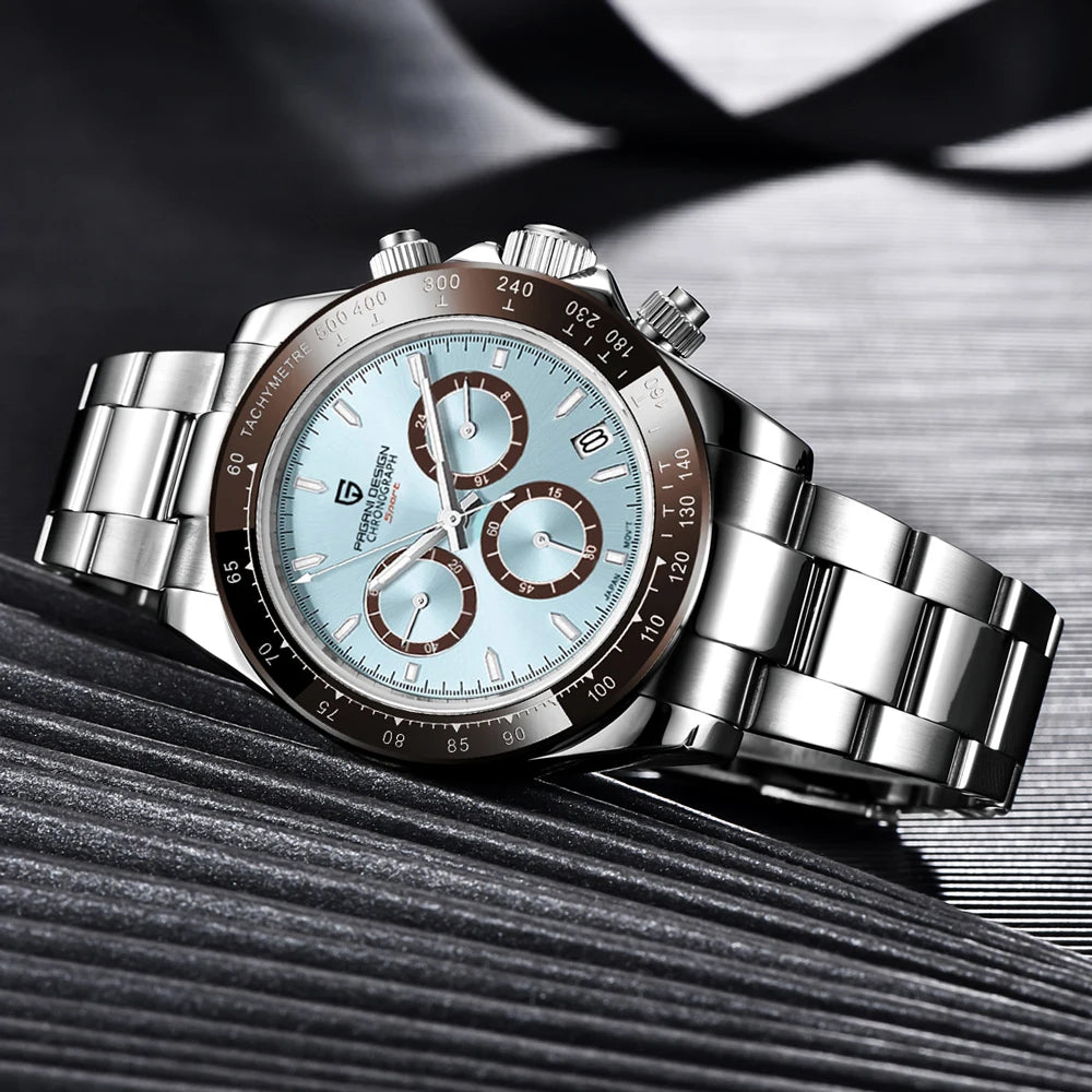 PAGANI DESIGN Men's Sports Quartz Watch With Sapphire Crystal