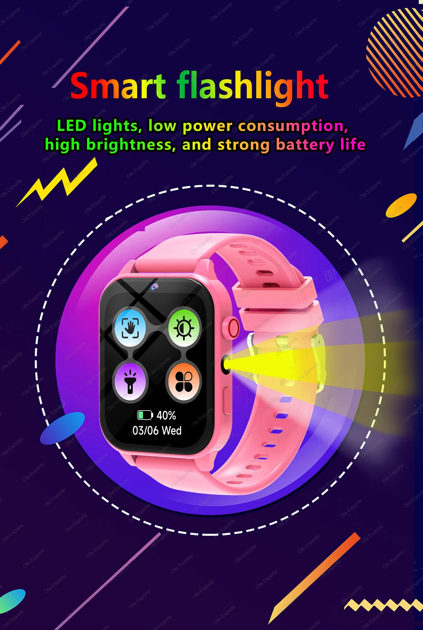 Kids Smartwatch With 100 Plus Games, HD Screen, Music iOS Android