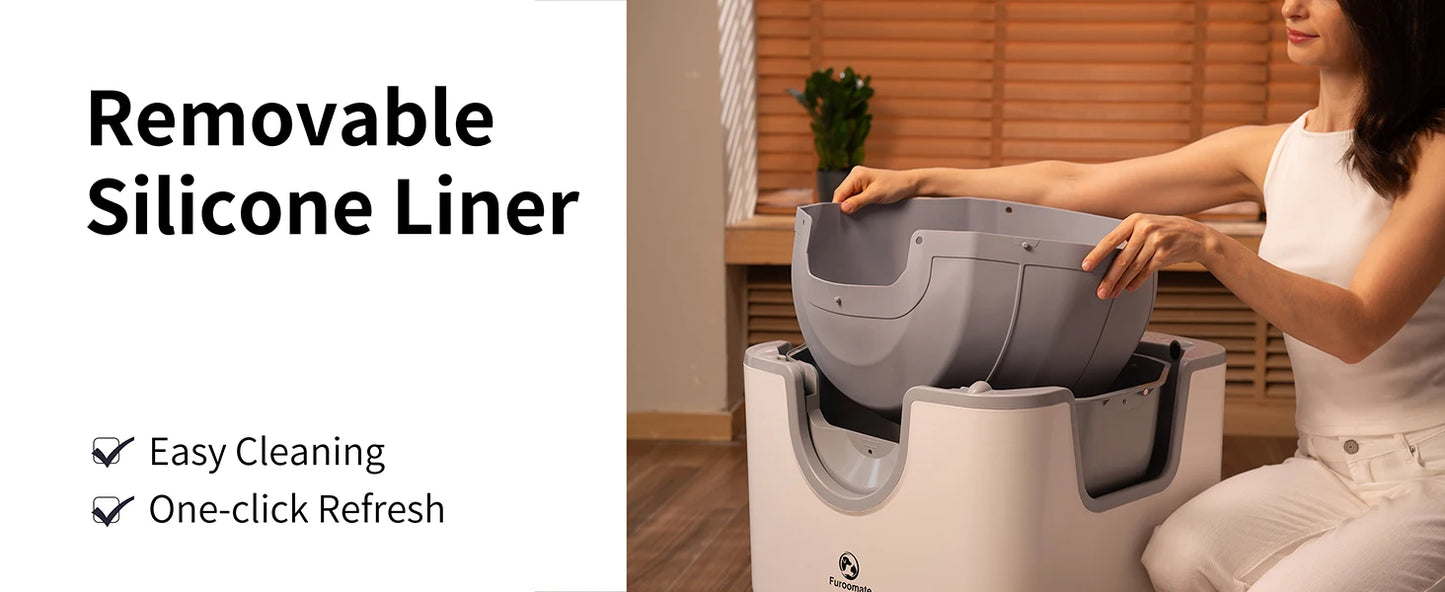 Furoomate F6 Self Cleaning Open Top Cat Litter Box