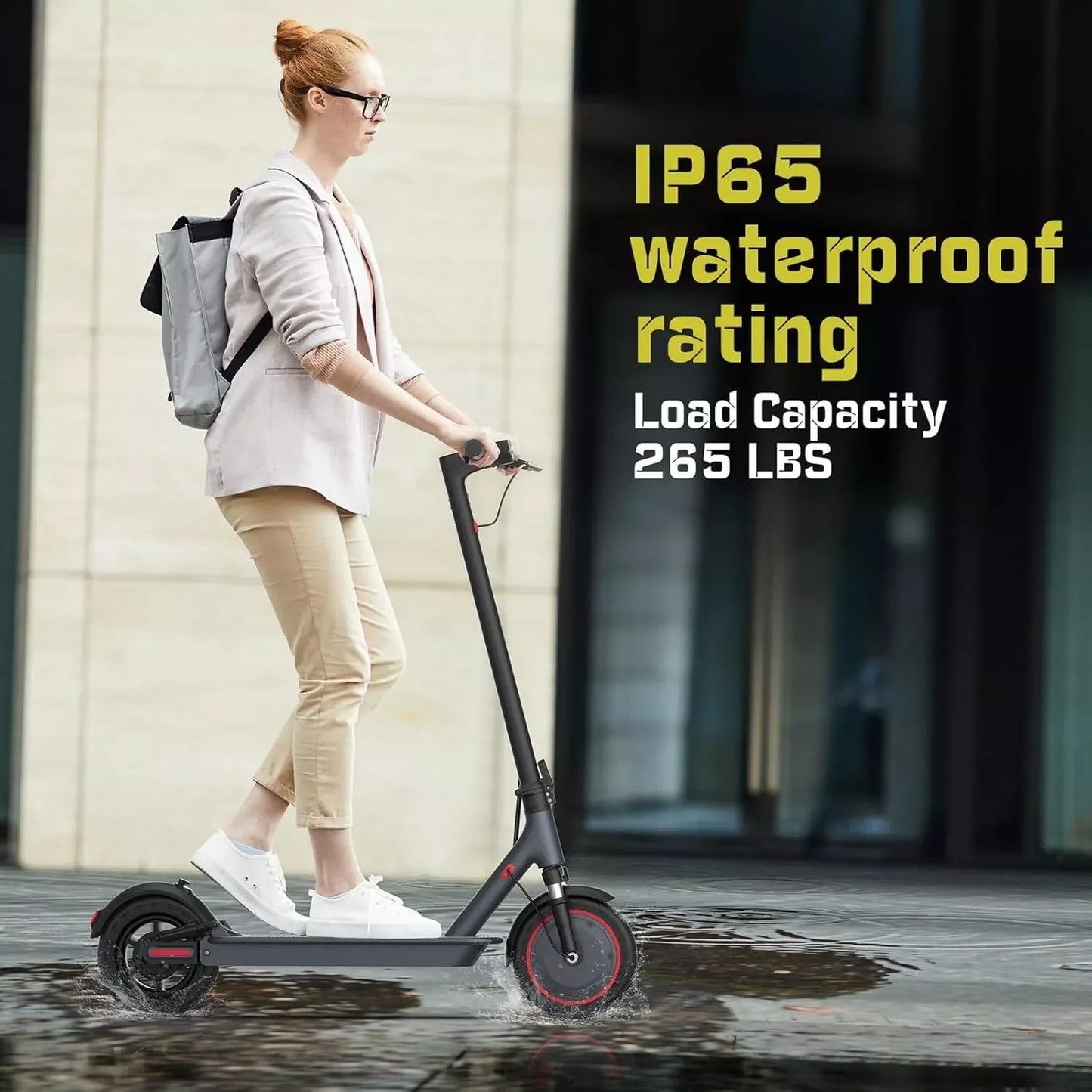 AOVOPRO TMAX 500W Electric Scooter With Tuya App Connectivity Shock Absorbing