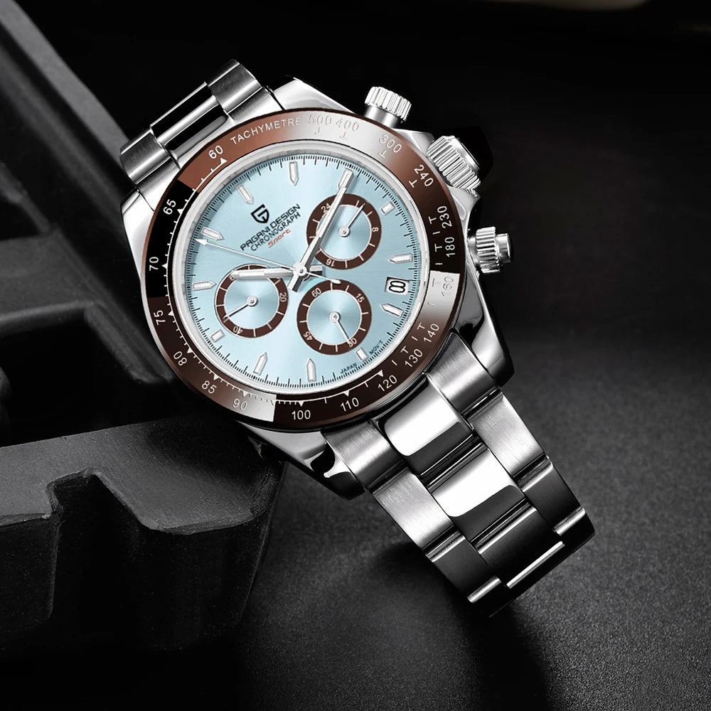PAGANI DESIGN Men's Sports Quartz Watch With Sapphire Crystal