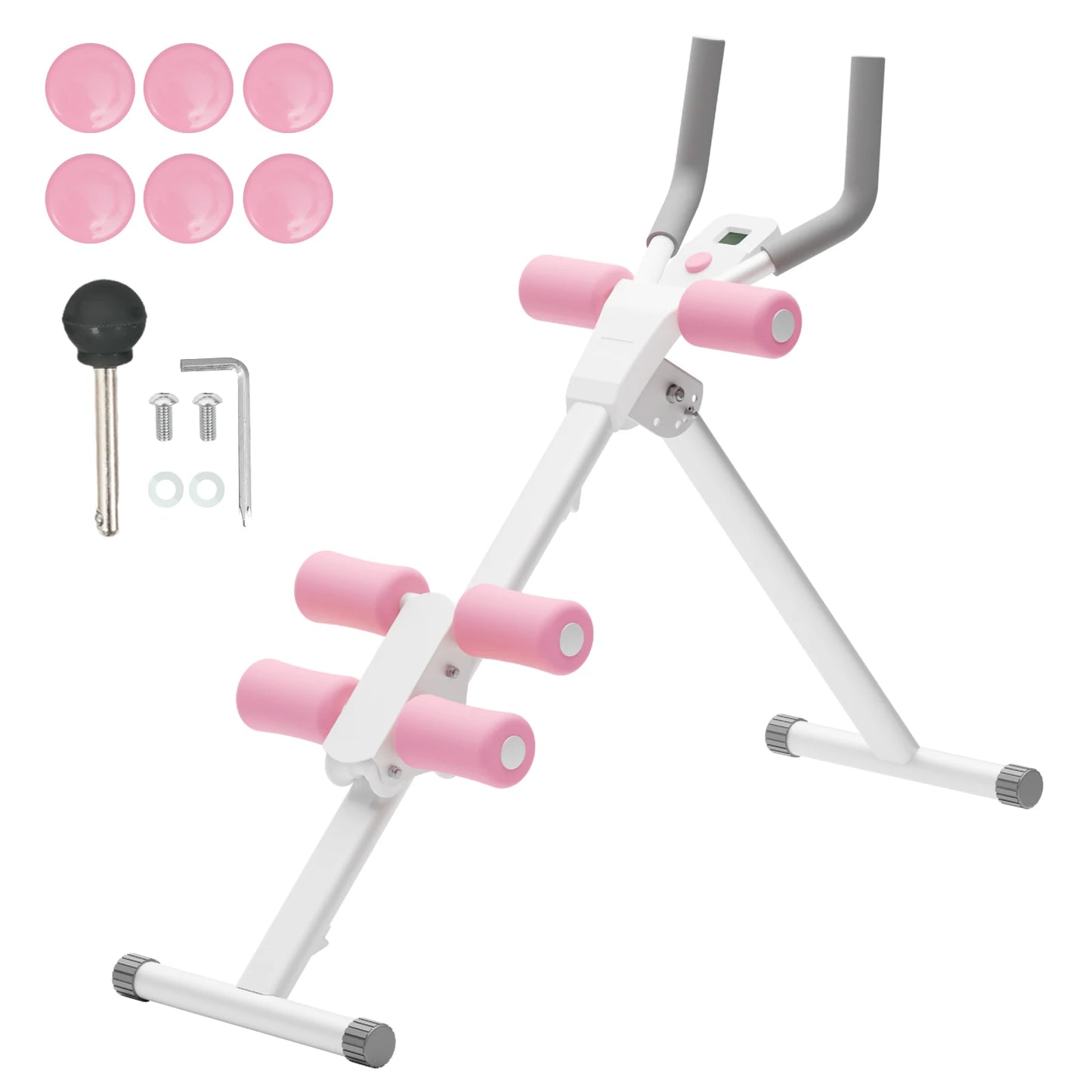 Foldable Ab Machine Core Workout Equipment 4 Level Waist Toner 250 Lb Capacity