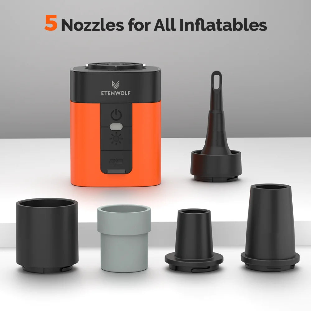 ETENWOLF Air 3 Wireless Pump USBC Fast Charging For Outdoors