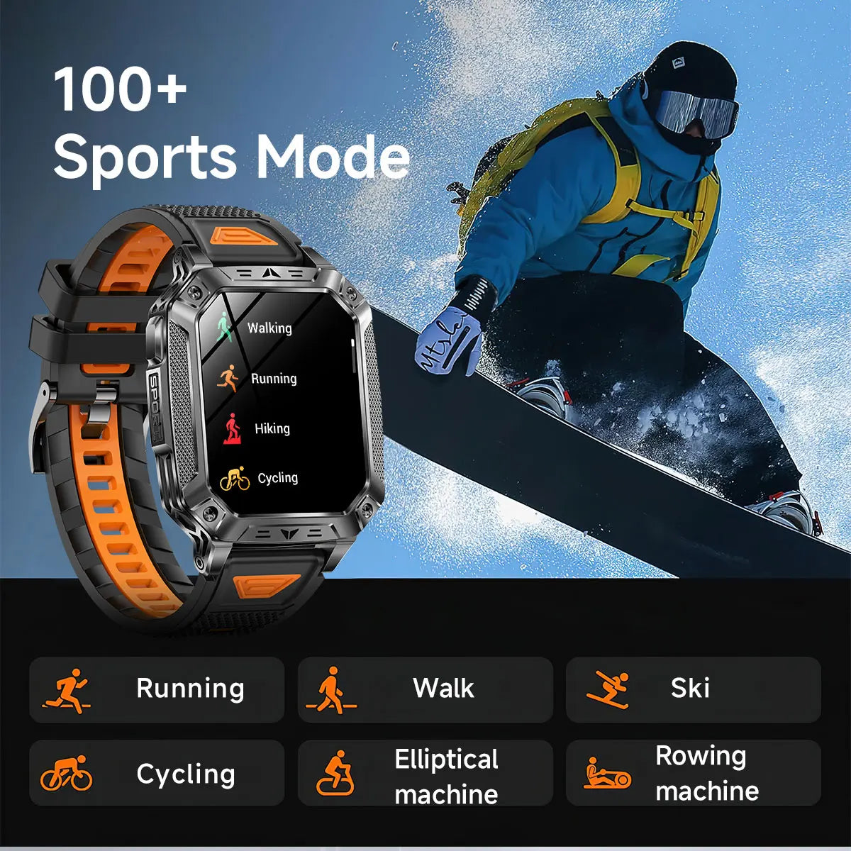 GPS Smart Watch AMOLED 1400mAh Waterproof Fitness Tracker Bluetooth Call