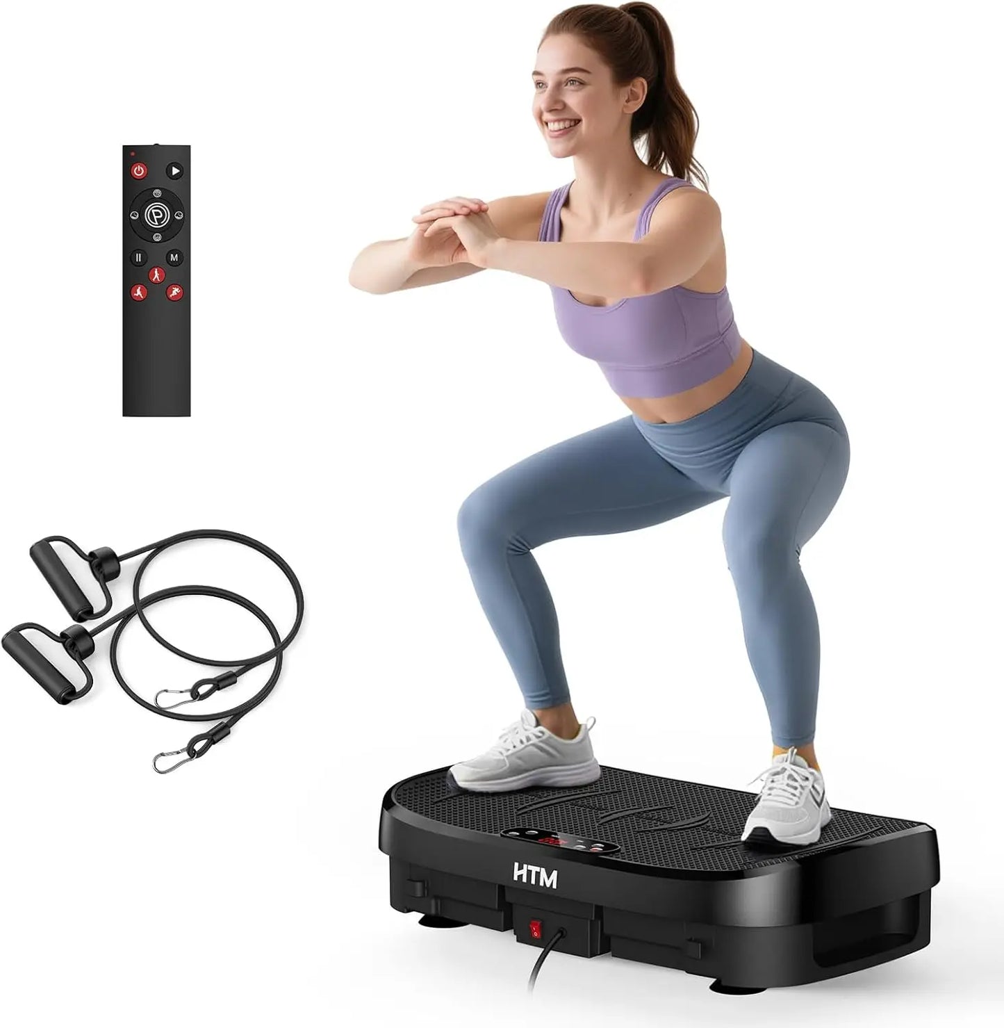 HTM Vibration Plate Multifunction Trainer for Home Gym 330lb