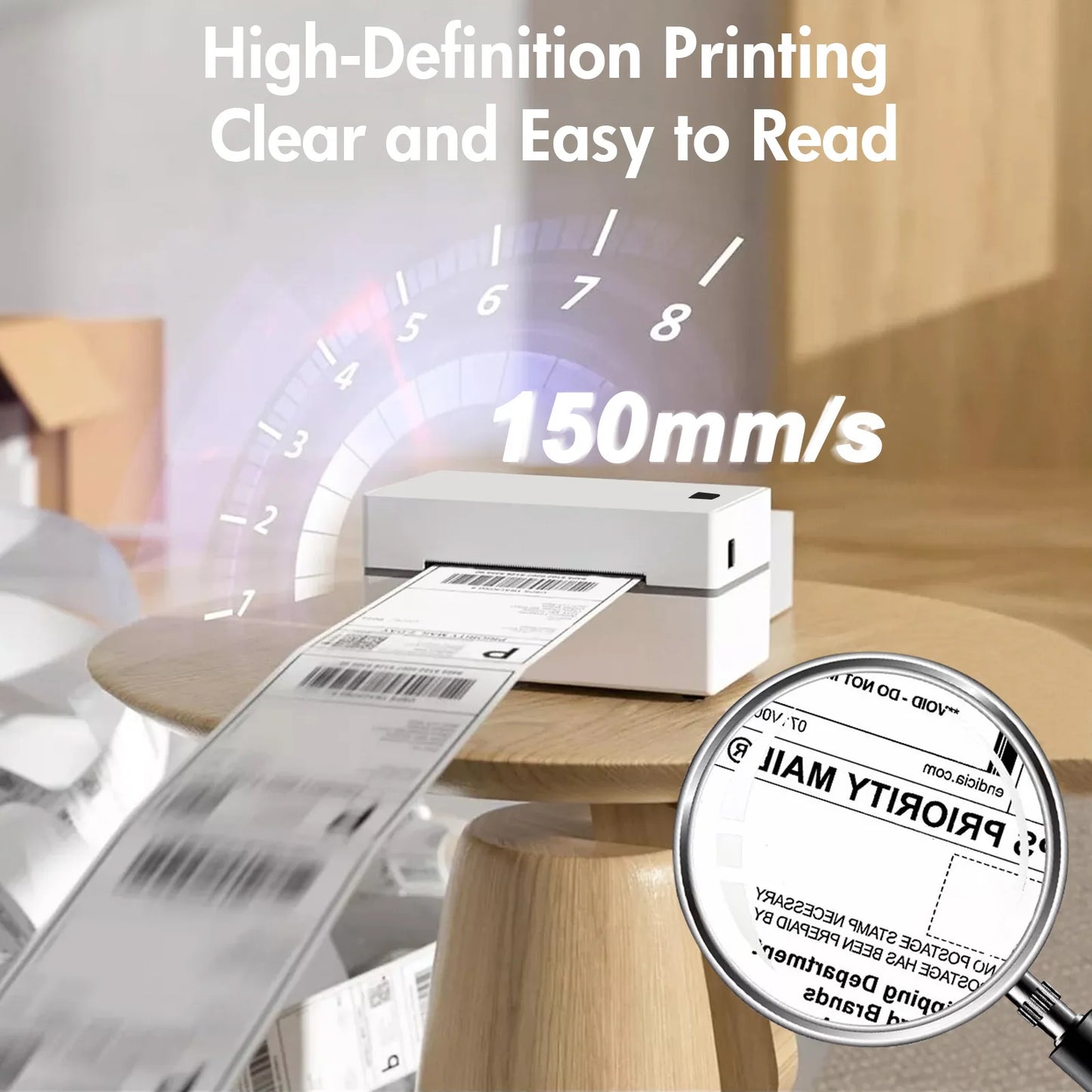 TakeYou Portable Thermal Label Printer 203DPI Bluetooth USB