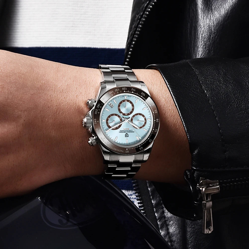 PAGANI DESIGN Men's Sports Quartz Watch With Sapphire Crystal