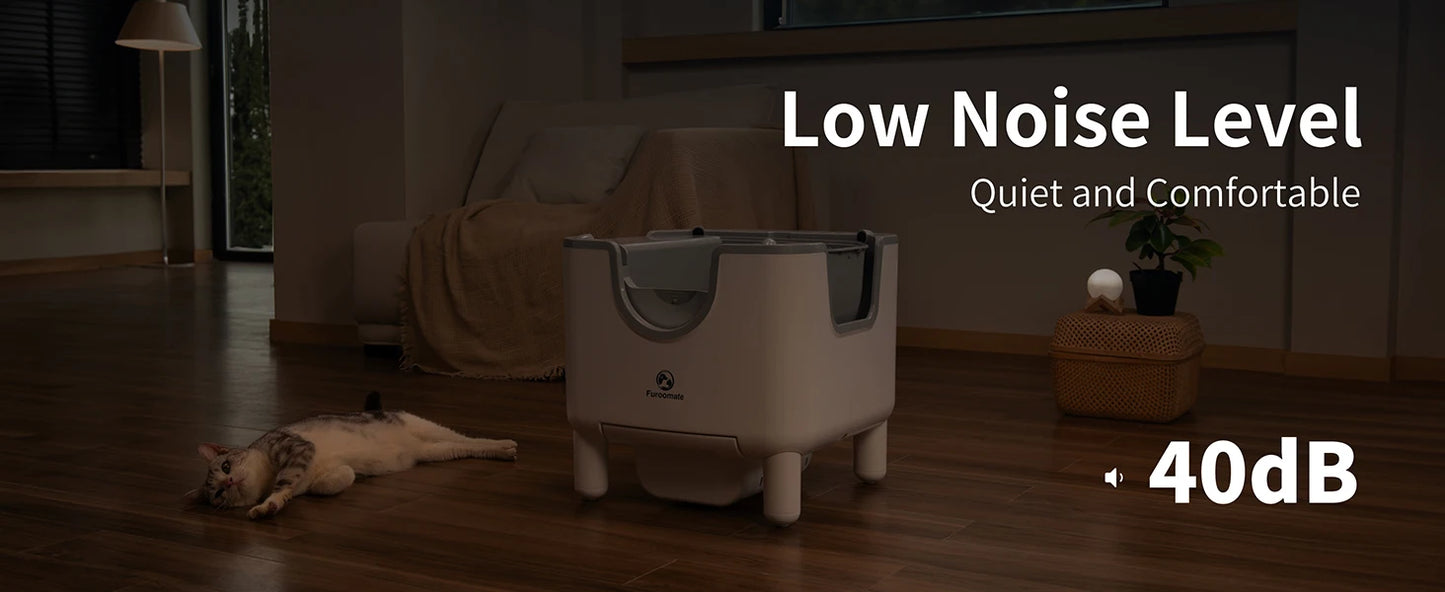 Furoomate F6 Self Cleaning Open Top Cat Litter Box
