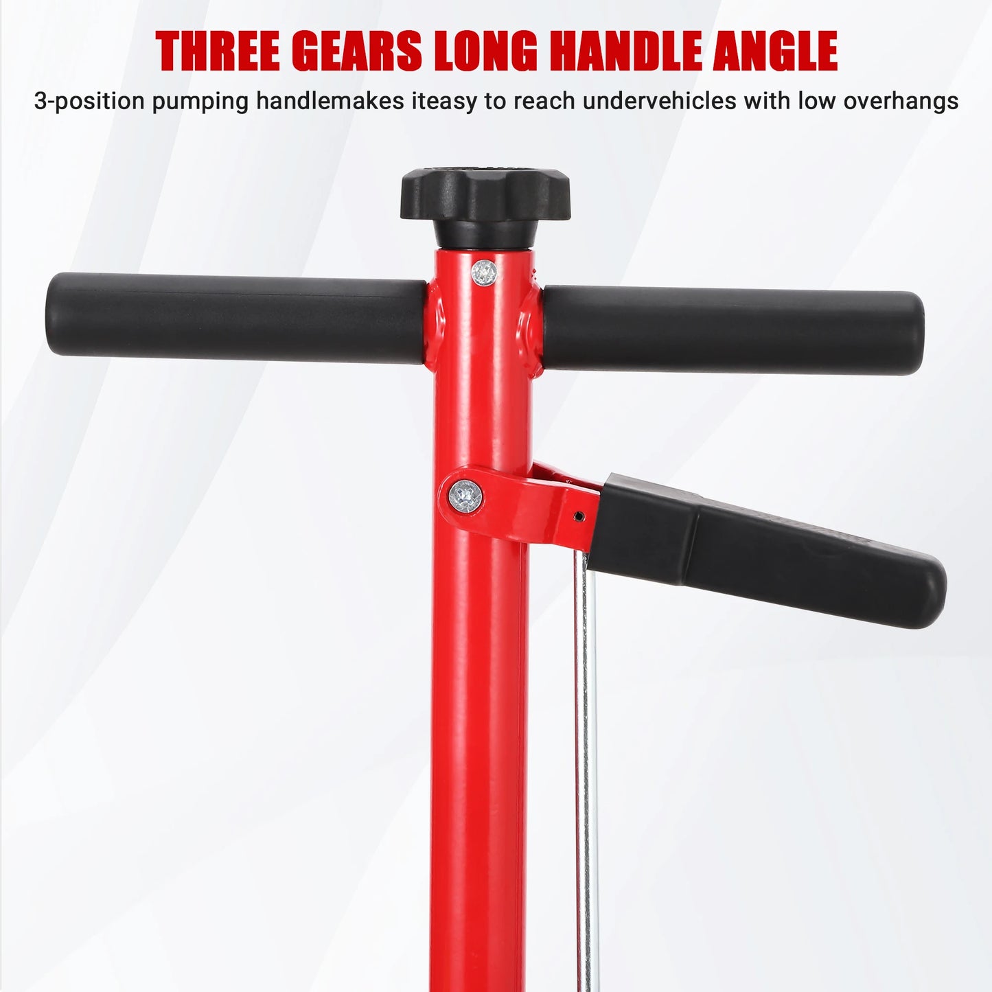 HiMISS 30 Ton Air Hydraulic Floor Jack With Dual Power Adapters