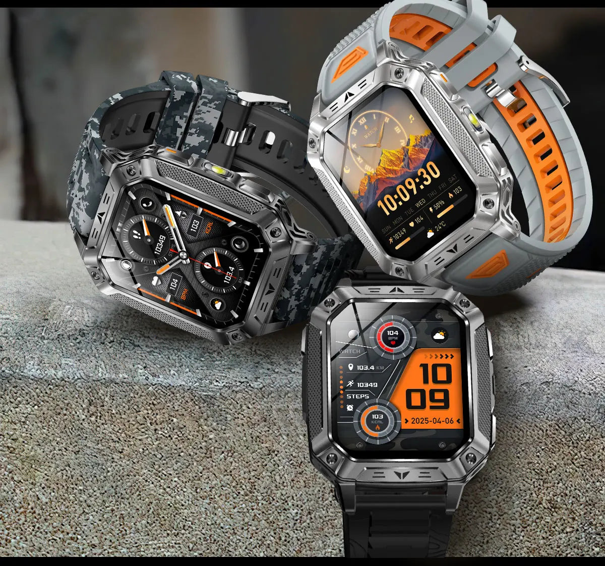 GPS Smart Watch AMOLED 1400mAh Waterproof Fitness Tracker Bluetooth Call
