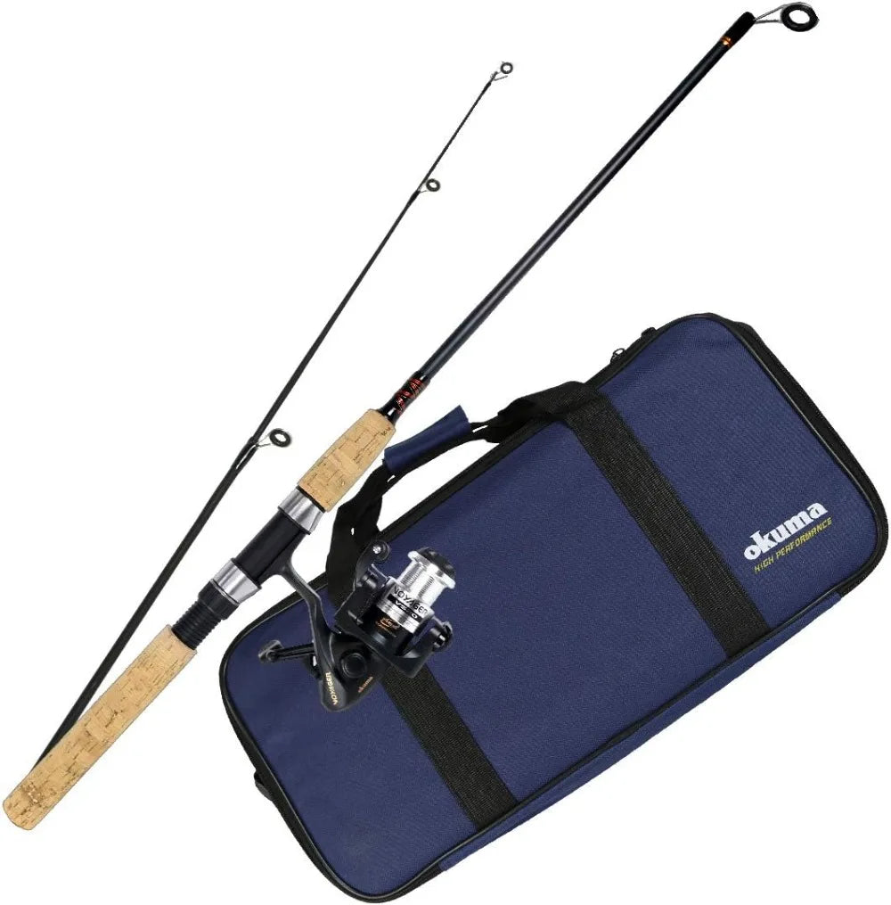 Okuma Voyager Spinning Freshwater Travel Kit With Nylon Bag