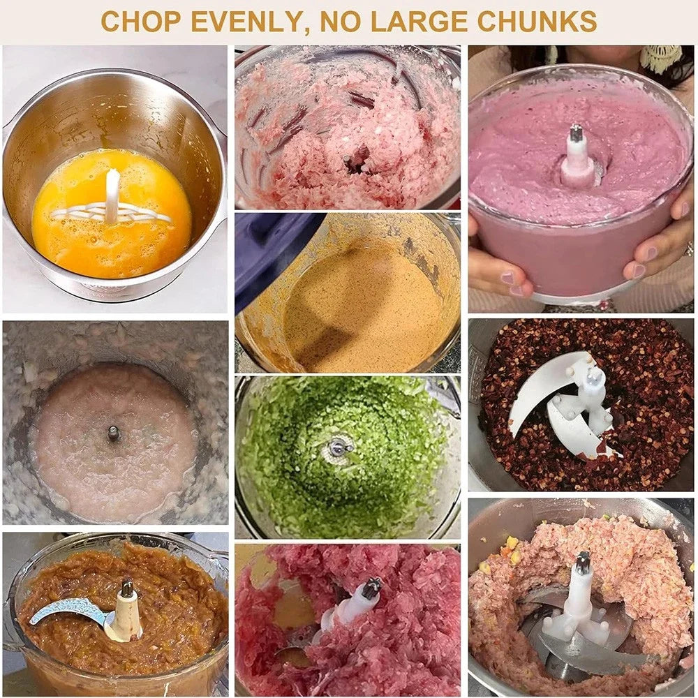 Automatic Meat Grinder Stainless Steel Electric Food Processor