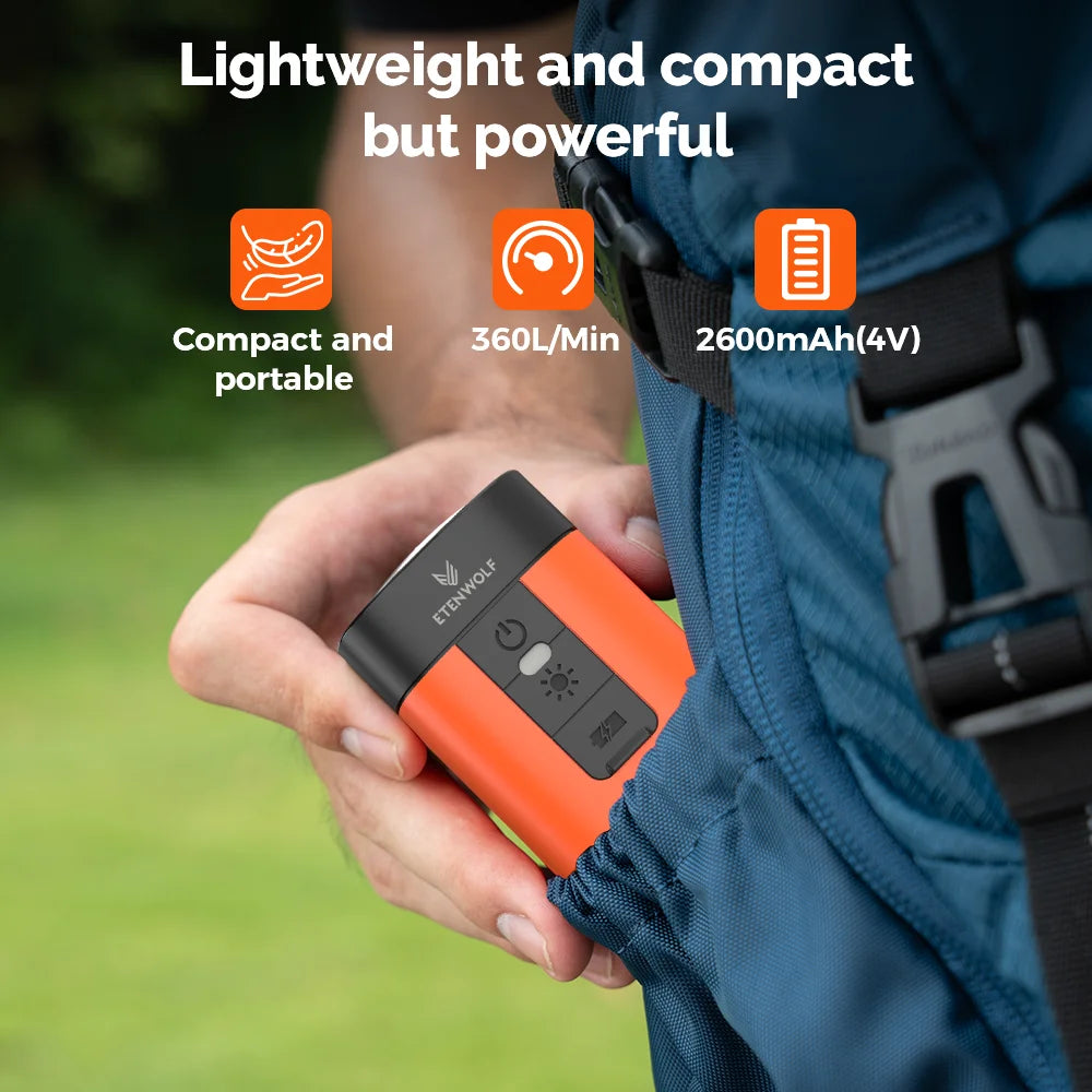 ETENWOLF Air 3 Wireless Pump USBC Fast Charging For Outdoors