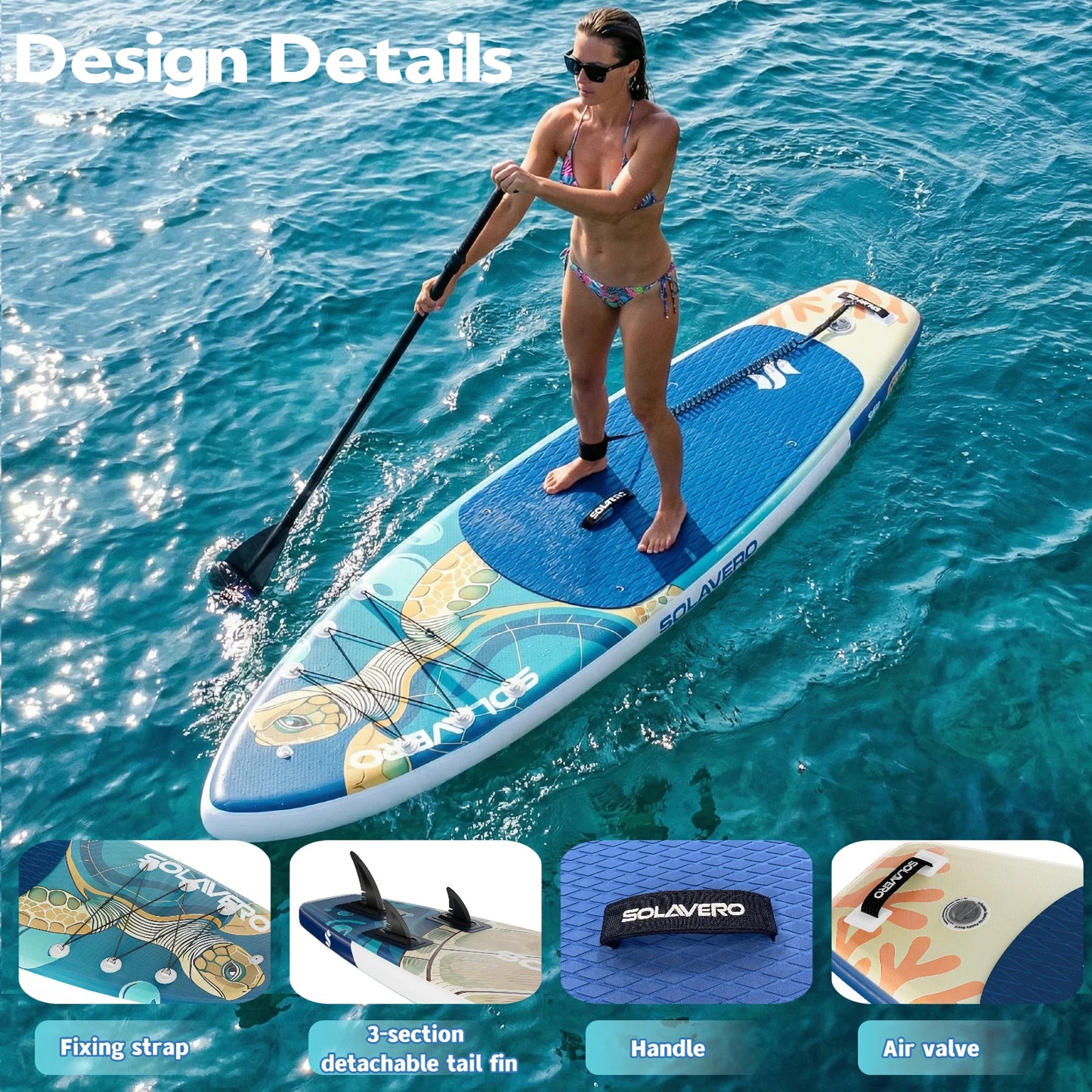 Inflatable Stand Up Paddle Board Non Slip EVA Deck With Premium Accessories