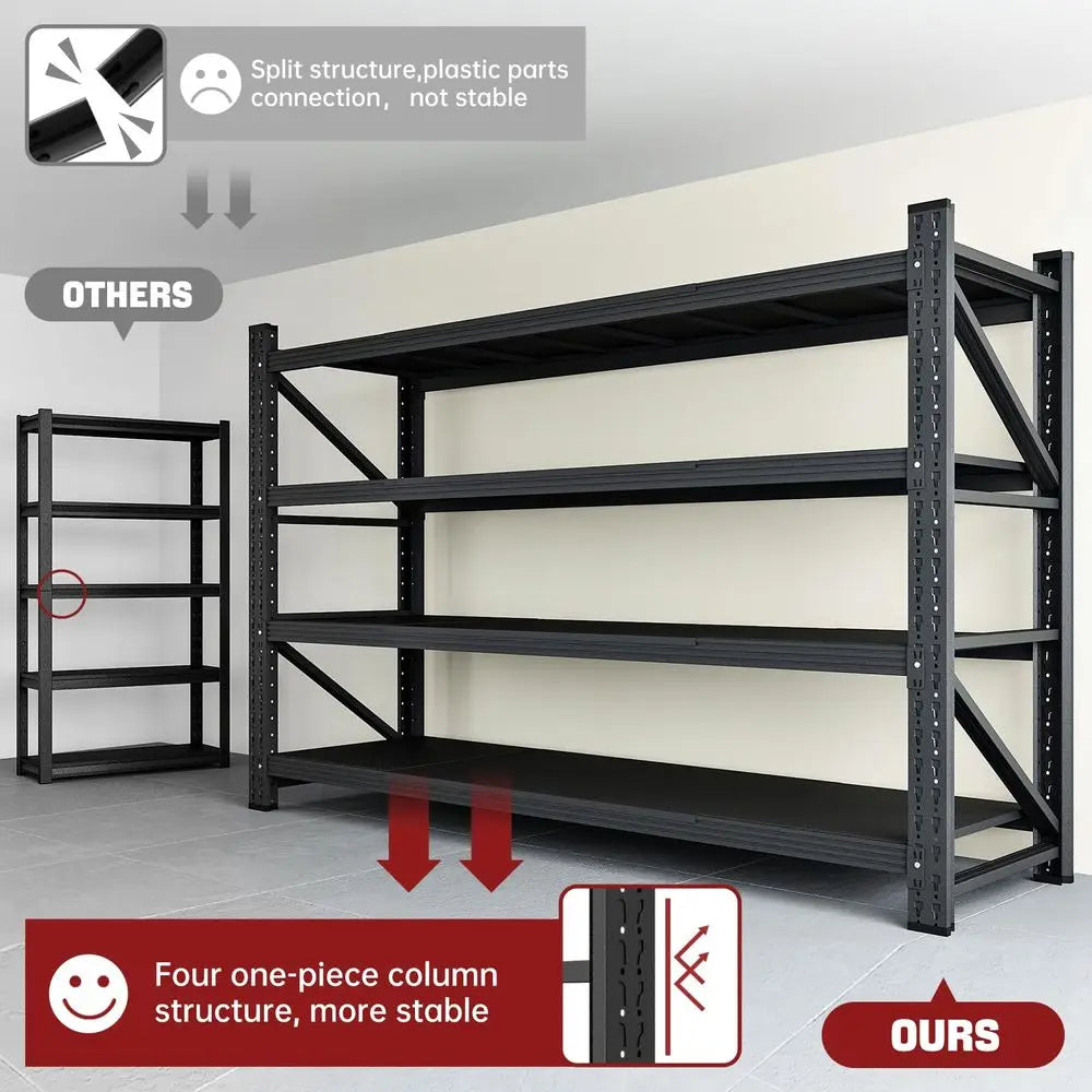 Heavy Duty 5000 Lb Garage Storage Shelves, Adjustable Metal Units