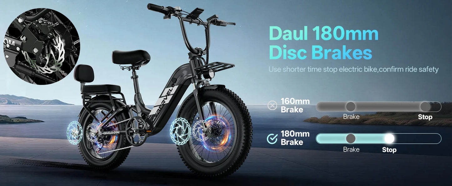 CYBERVELO EK12 Step Through Electric Bike With Removable 48V Battery