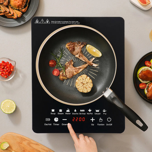 Induction Cooktop 110V 750W With 8 Power Levels Timer