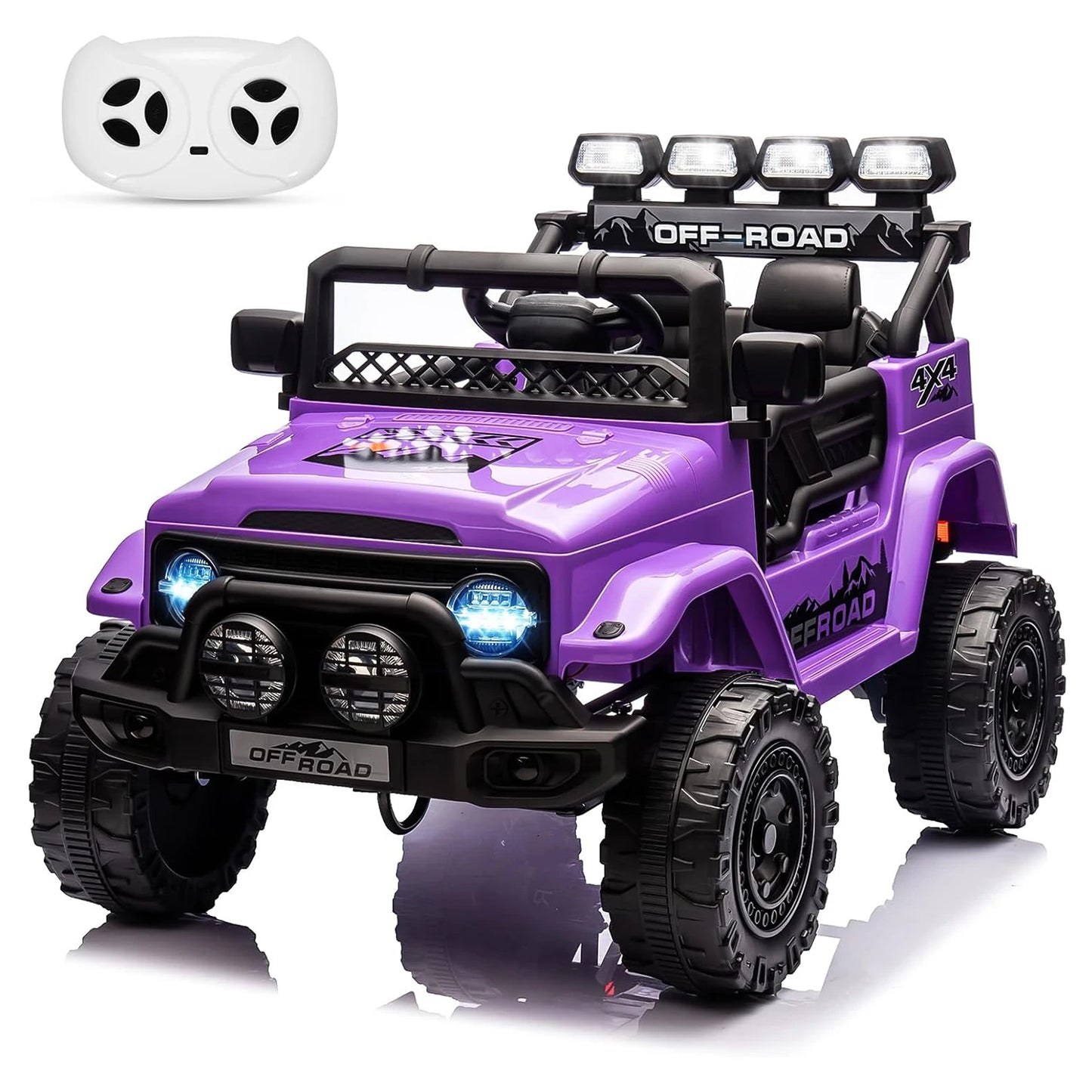 12V Kids Ride On Truck With Remote Control LED Lights