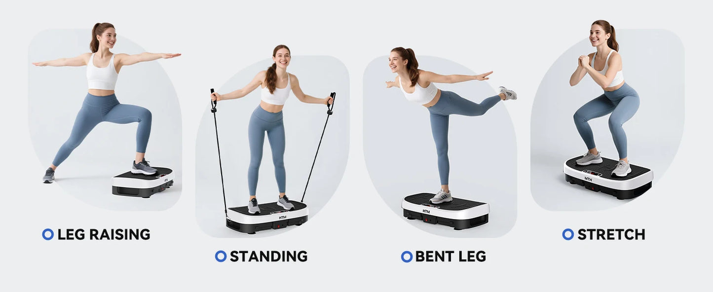 HTM Vibration Plate Multifunction Trainer for Home Gym 330lb