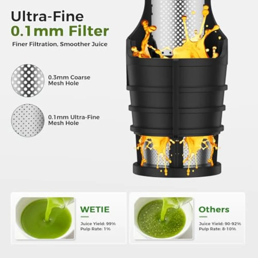 Yao Hui Huang Powerful Cold Press Juicer With Adjustable Pressure