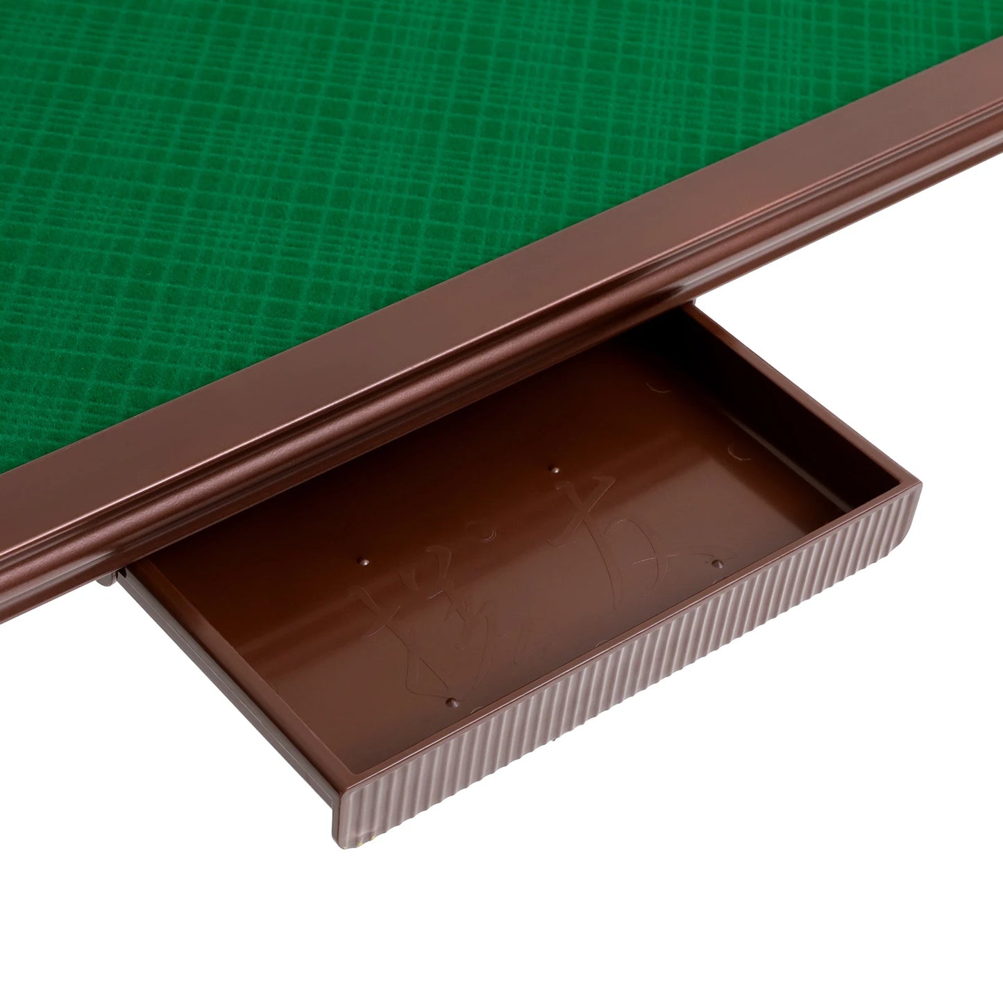 Foldable Square Mahjong Table With Four Cup Holders And Drawers