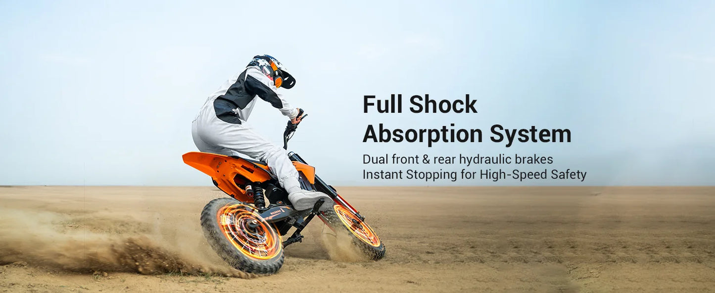 Engwe HillMiles MilePop Electric Dirt Bike 2000W With Dual Suspension