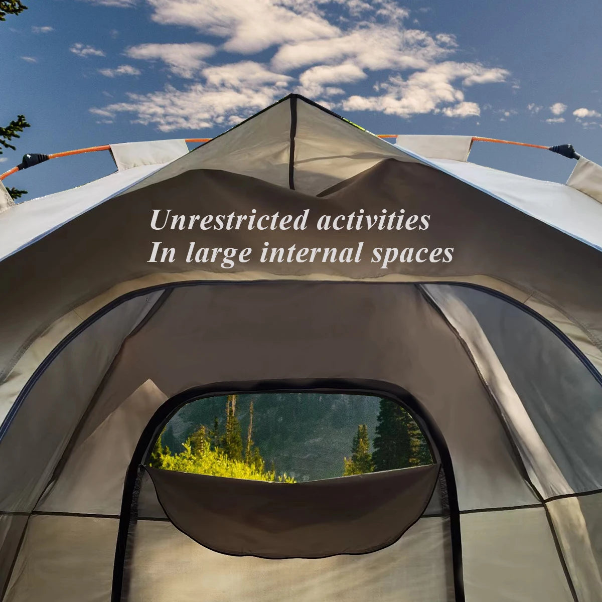 Pakicetus Outdoor Shelter Sunshade Automatic Opening Tent For Camping
