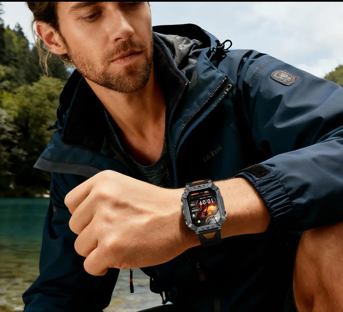 GPS Smart Watch AMOLED 1400mAh Waterproof Fitness Tracker Bluetooth Call