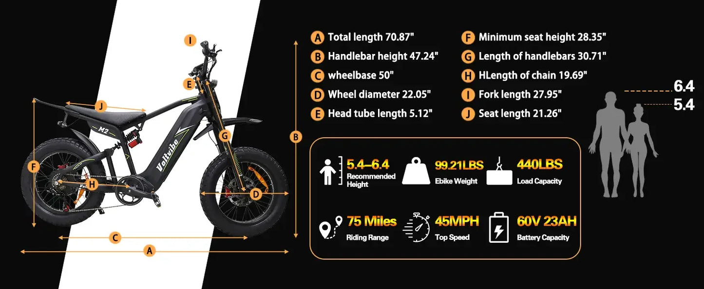 BAOLUJIE Electric Bike 1500W Peak Power E Bike for Adults