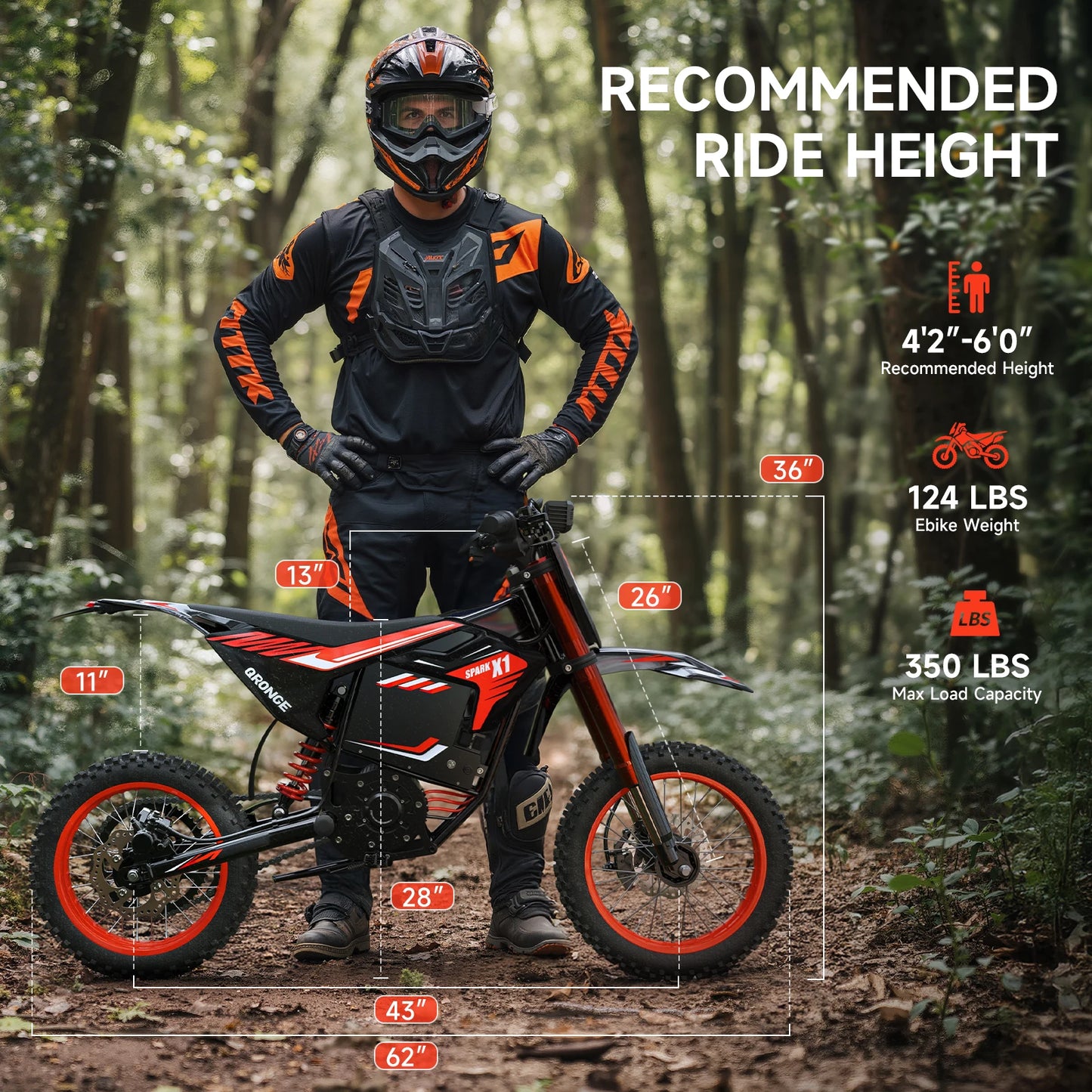 QRONGE X1 Spark 4500W Electric Dirt Bike