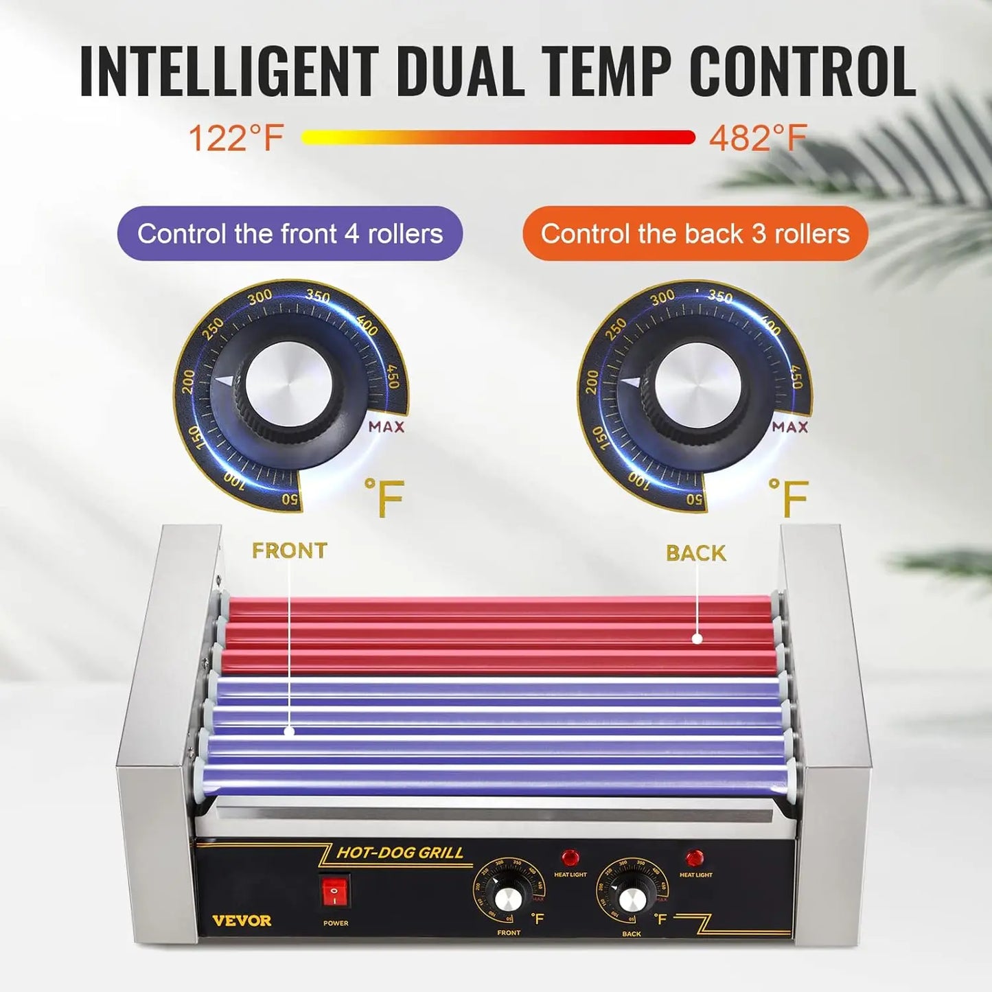Commercial Electric Hot Dog Sausage Grill Machine 110V 220V