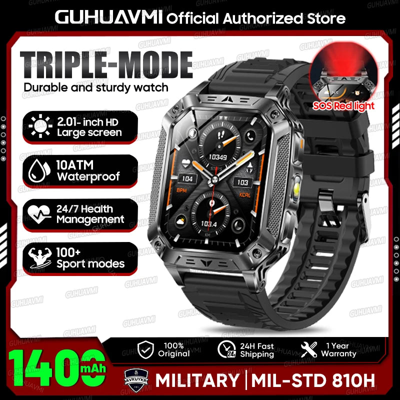 GPS Smart Watch AMOLED 1400mAh Waterproof Fitness Tracker Bluetooth Call