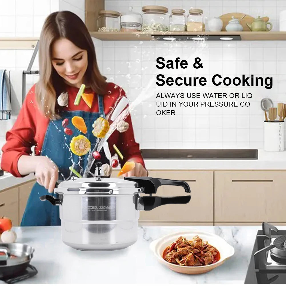 Shunmaii Pressure Cooker With Steaming Plate Aluminum Alloy Stovetop Canner