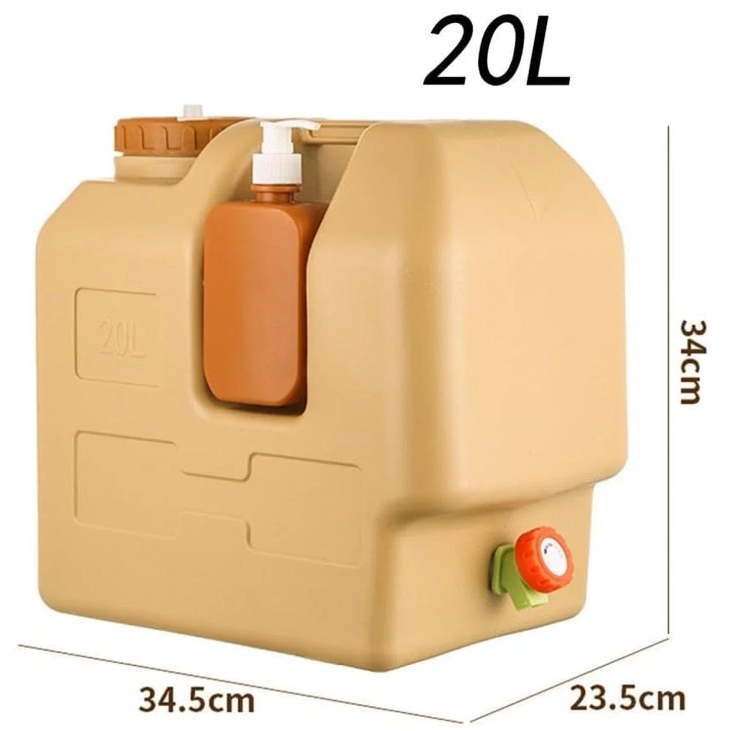 Emergency Large Capacity Water Bag With Spigot For Outdoor Use