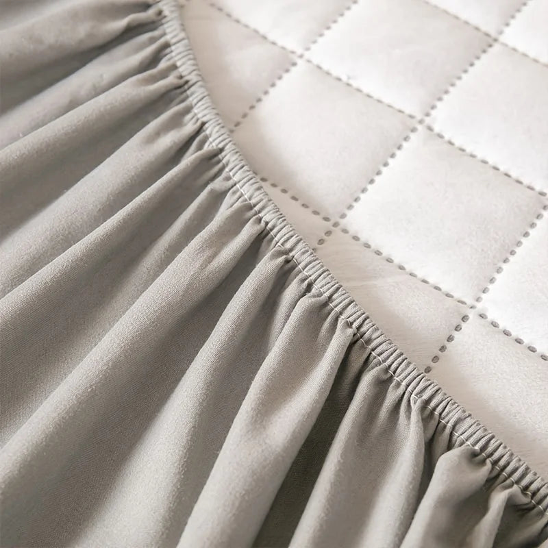 Waterproof Mattress Protector, Skin Friendly Quilted Cover With Deep Pocket