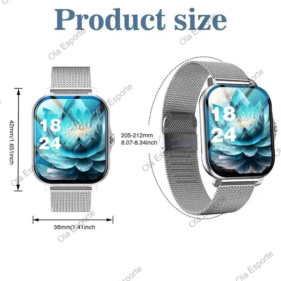 Smart Watch With Blood Oxygen And Blood Pressure Monitor Bluetooth