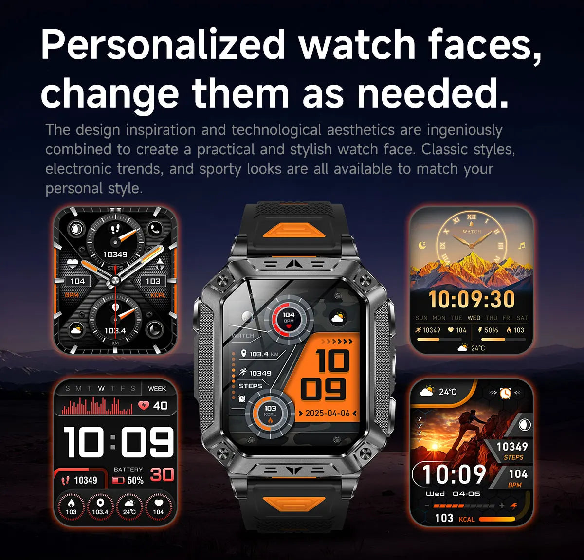 GPS Smart Watch AMOLED 1400mAh Waterproof Fitness Tracker Bluetooth Call