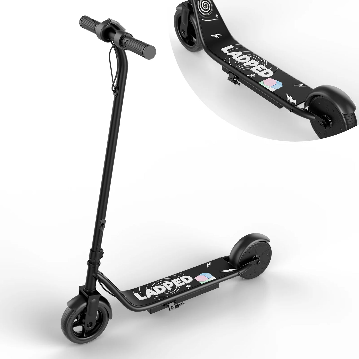 Ladped Kids Electric Scooter 3 Speed Modes 10 Mile Range 250W
