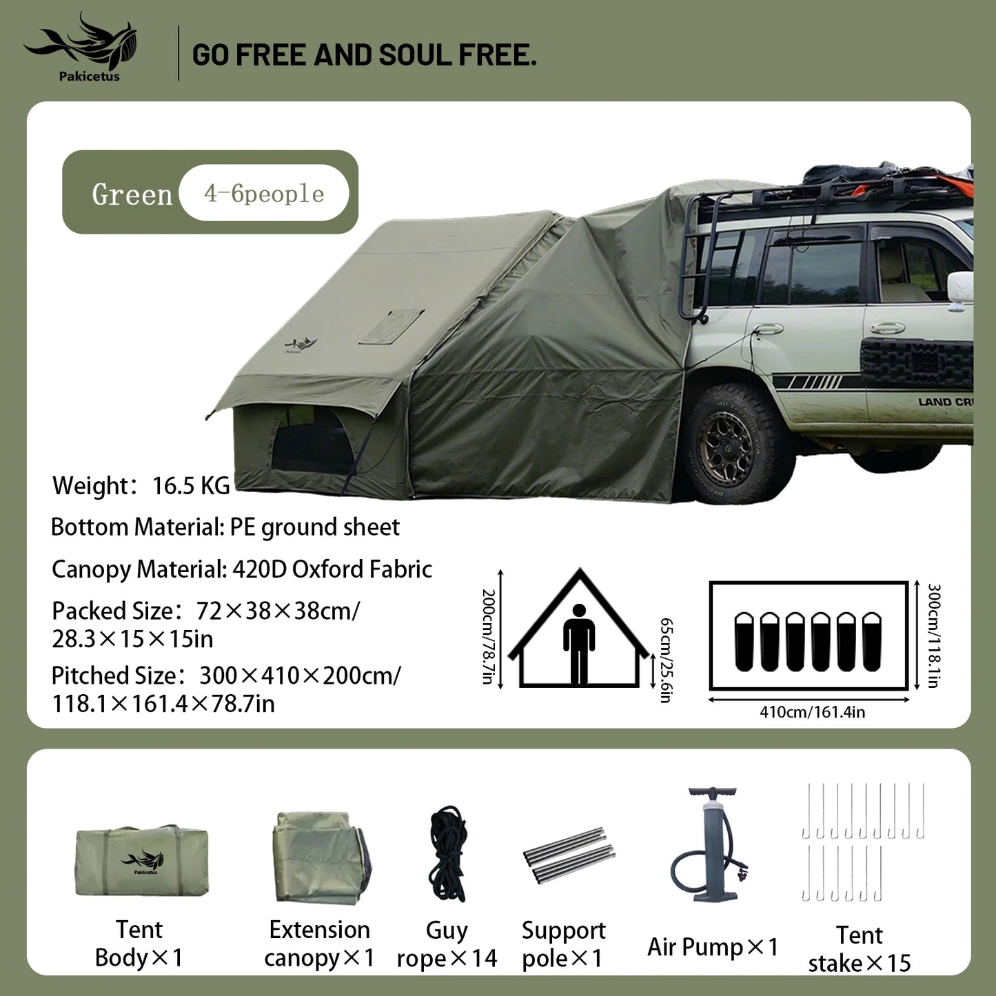 Inflatable Quick Setup Camping Tent Waterproof Family Portable Air Tent