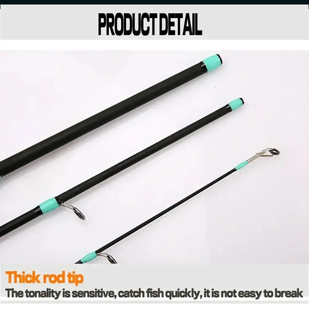 Ultralight Portable Baitcasting Fishing Rod And Reel Set