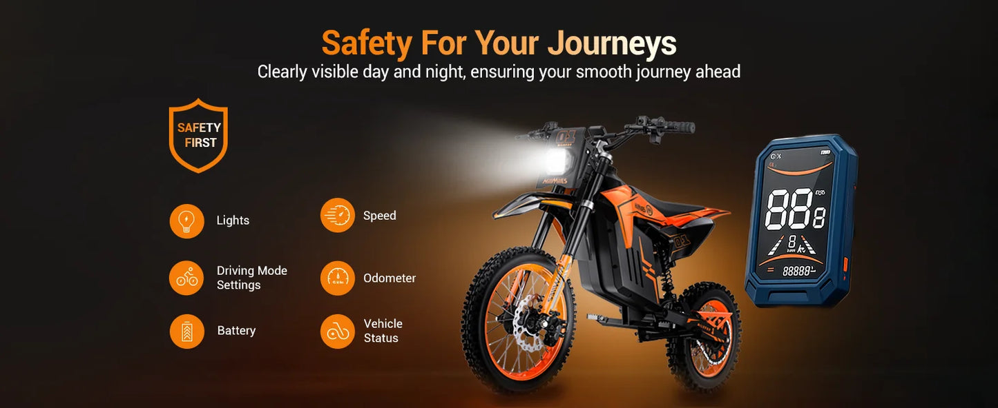Engwe HillMiles MilePop Electric Dirt Bike 2000W With Dual Suspension