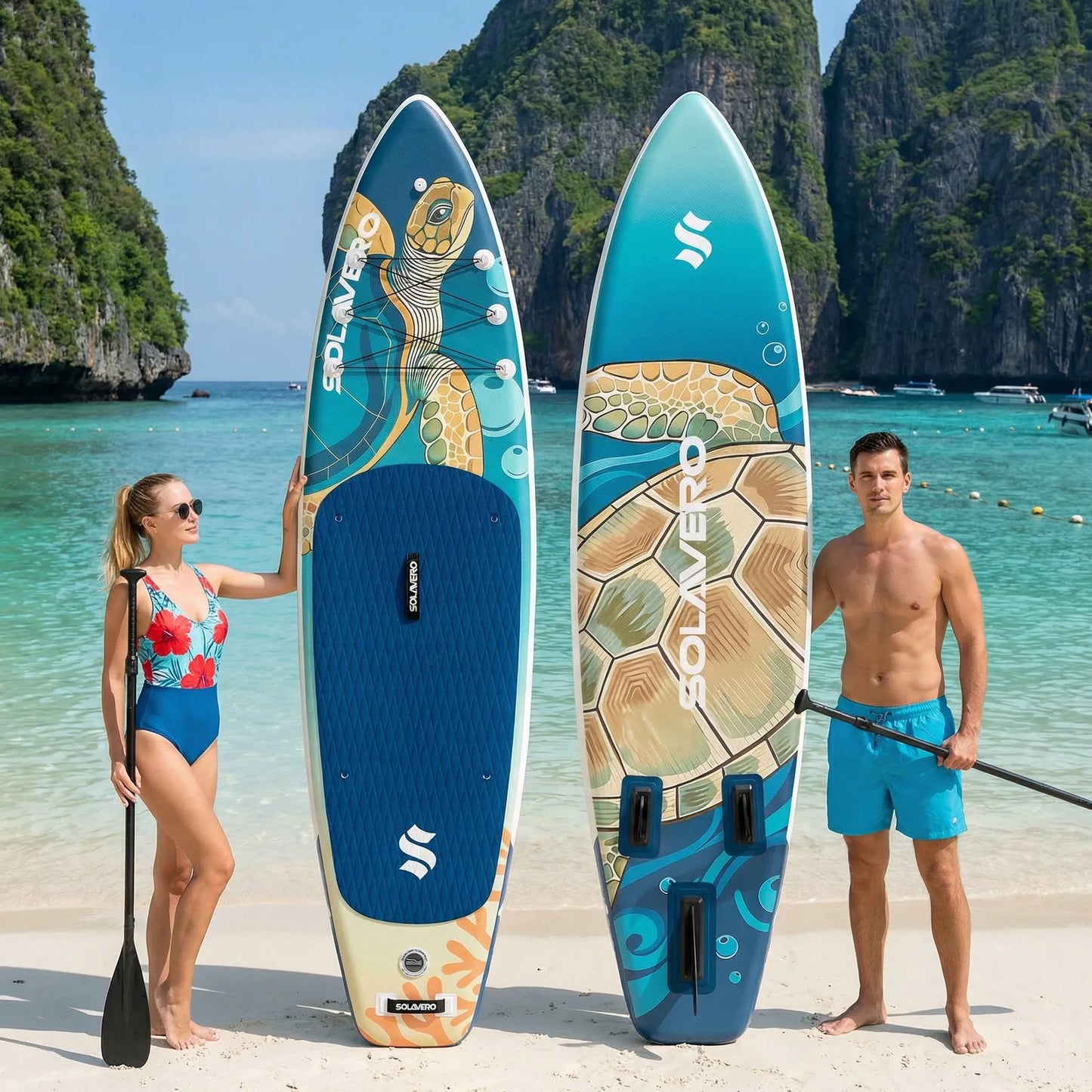 Inflatable Stand Up Paddle Board Non Slip EVA Deck With Premium Accessories