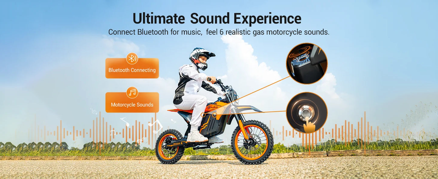 Engwe HillMiles MilePop Electric Dirt Bike 2000W With Dual Suspension