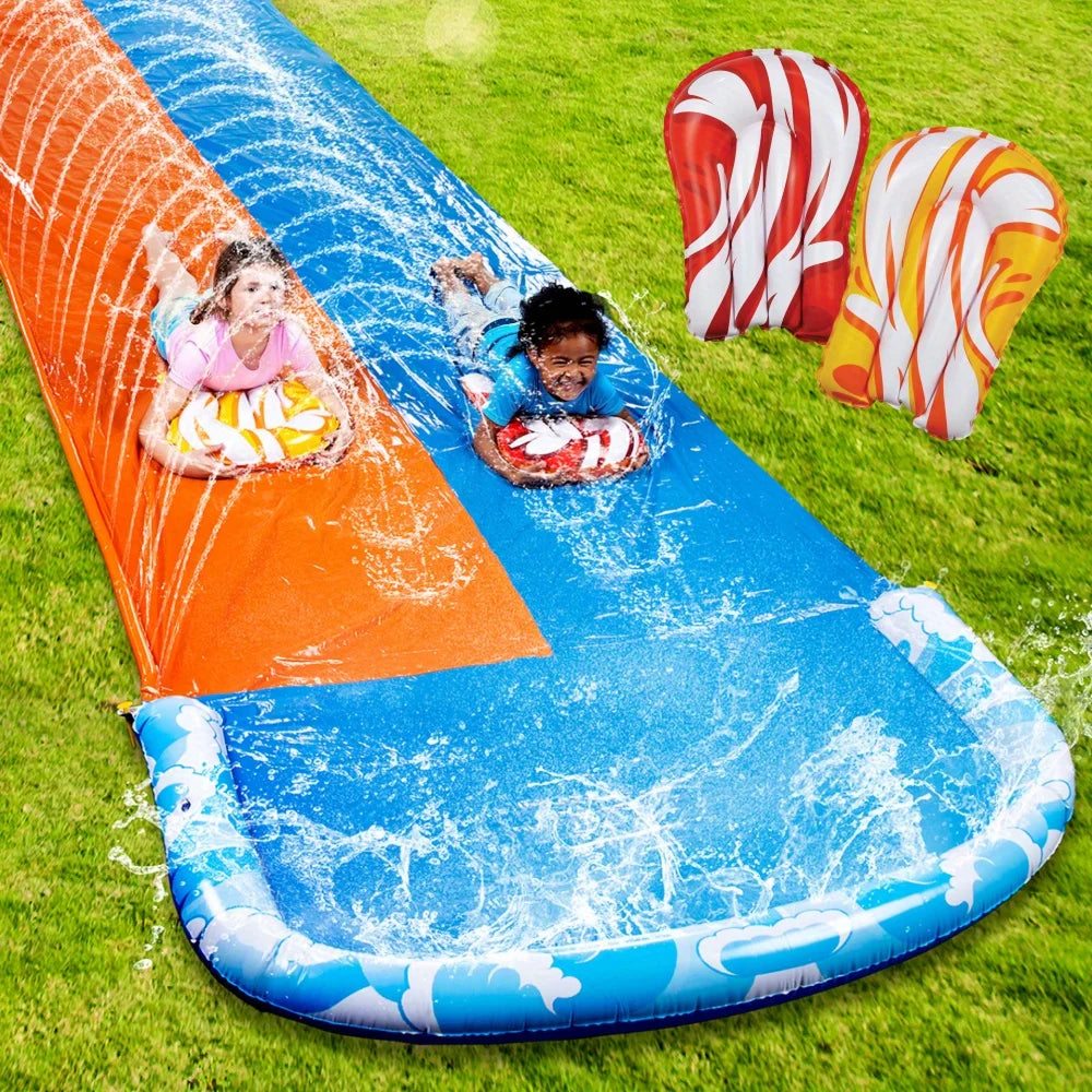 Joyfy Mega Inflatable Water Slide With Dual Racing Lanes