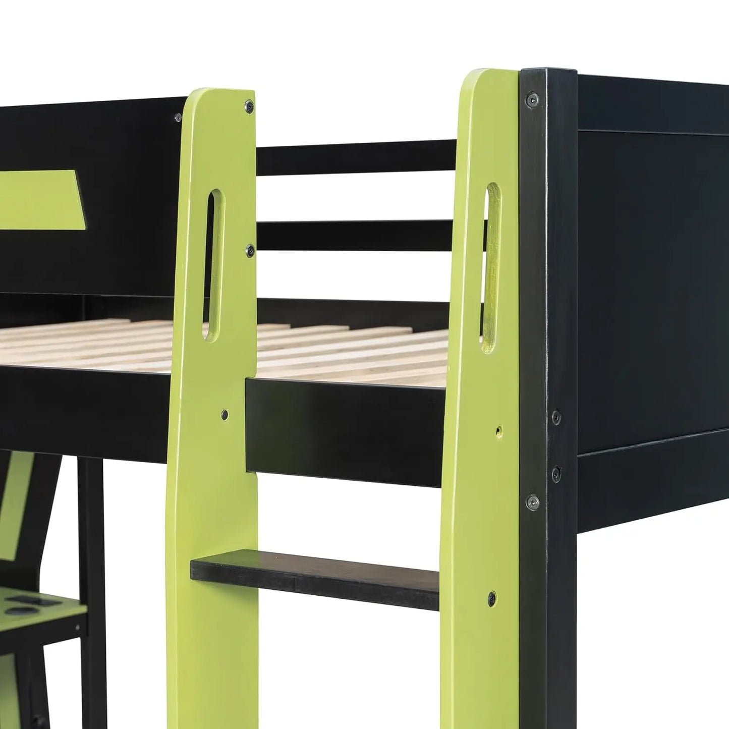 Gaming Bunk Bed With RGB Desk USB Ports And LED Light Strip