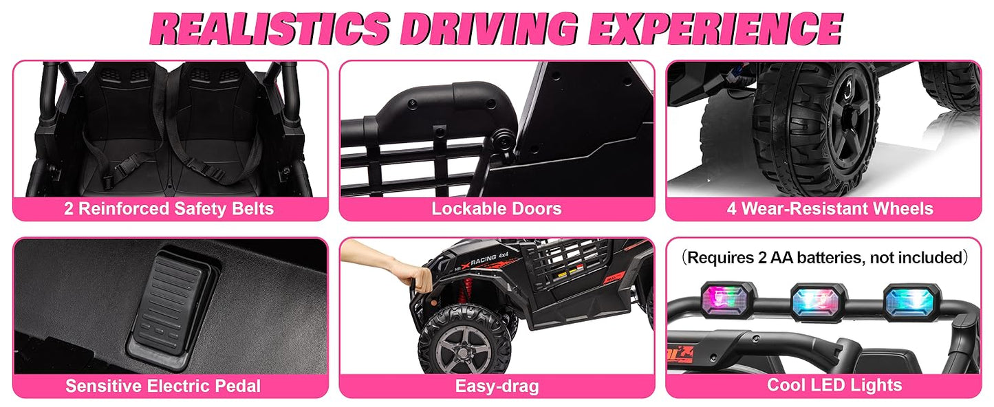 JOYRACER 24V Ride On Off-Road UTV With Remote Control