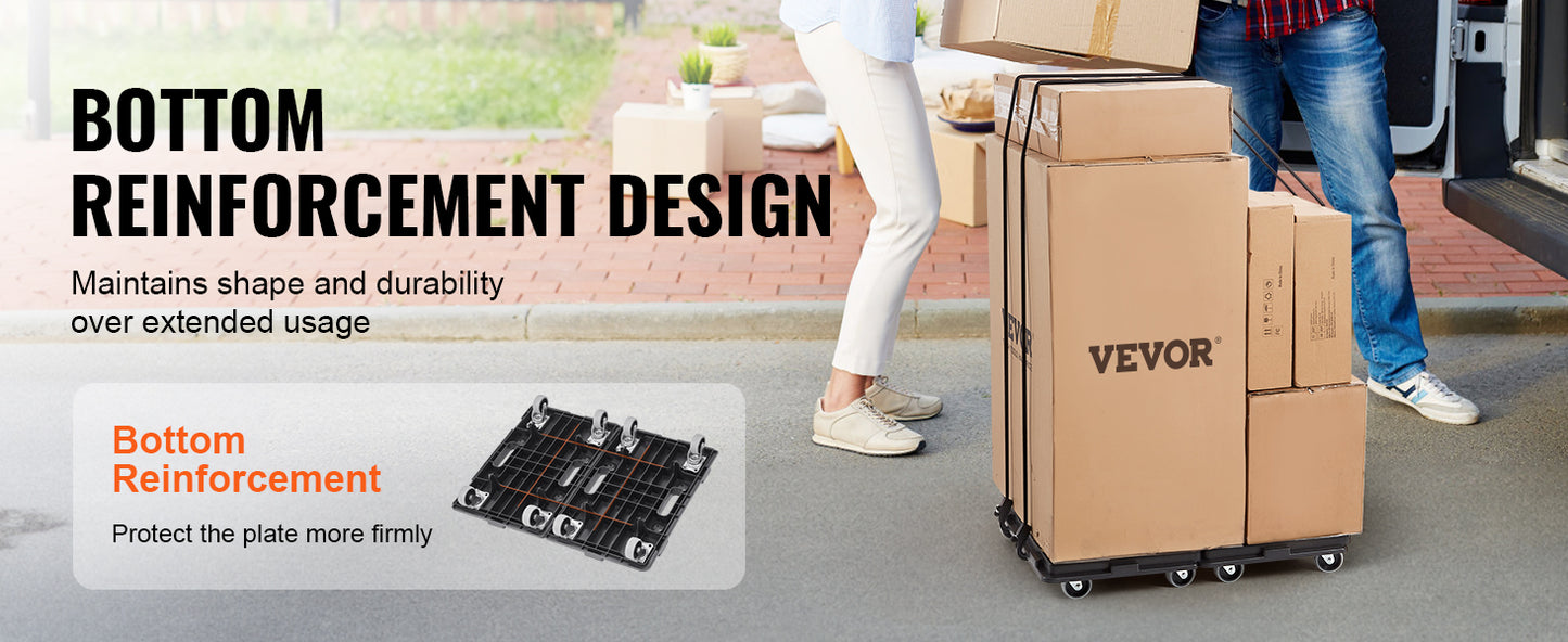 SucceBuy Furniture Mover Dolly With Interlocking Design 500 Lb Capacity